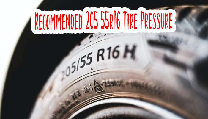 205 55r16 Tire Pressure