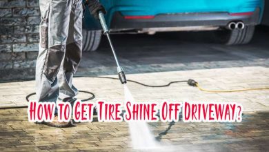 How to Get Tire Shine Off Driveway?