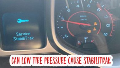 can low tire pressure cause stabilitrak